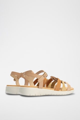 Sandales en cuir nappa - Beige