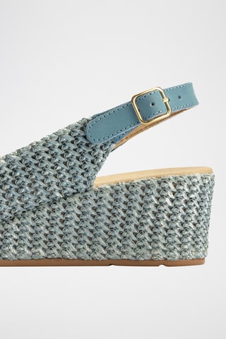 Espadrilles compensées - Bleu clair