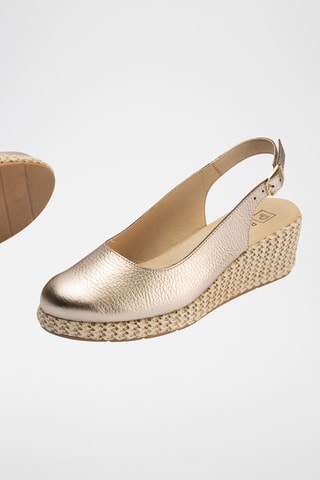 Espadrilles compensées - Doré