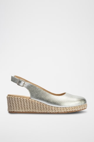 Espadrilles compensées - Argenté