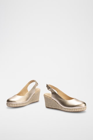 Espadrilles compensées - Doré