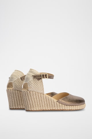 Espadrilles compensées - Taupe 
