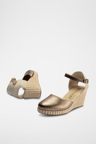 Espadrilles compensées - Taupe 