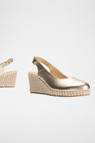 Espadrilles compensées - Doré 