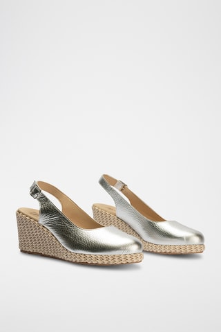 Espadrilles compensées - Argenté 