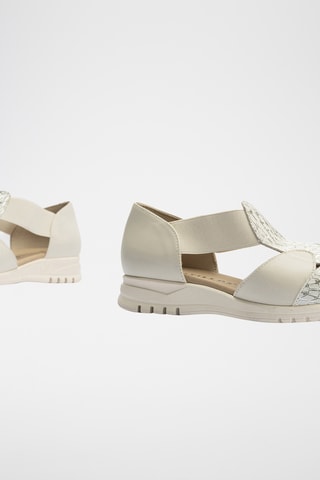 Sandali in pelle - Ecrù