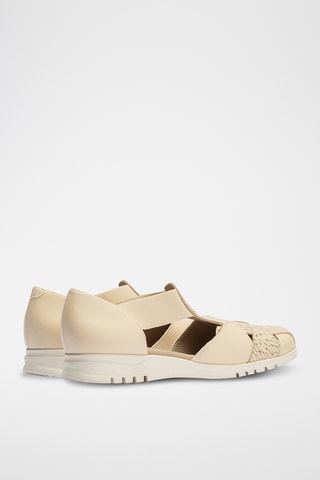 Sandales en cuir - Ecru