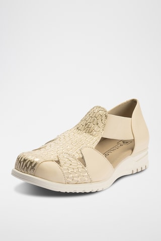 Sandales en cuir - Ecru