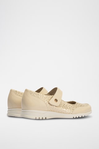 Scarpe baby in pelle nappa - Ecrù