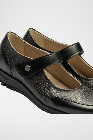 Scarpe baby in pelle nappa  verniciata - Nero