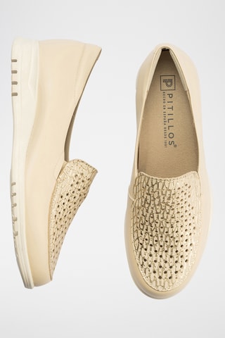 Mocassini in pelle nappa - Ecrù