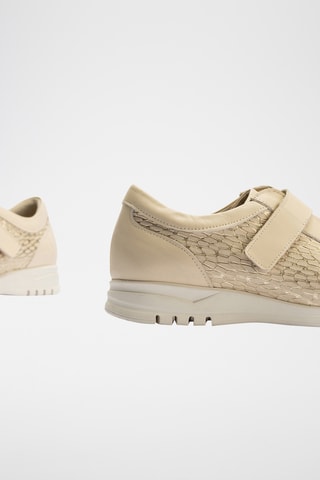 Stringate in pelle nappa - Ecrù