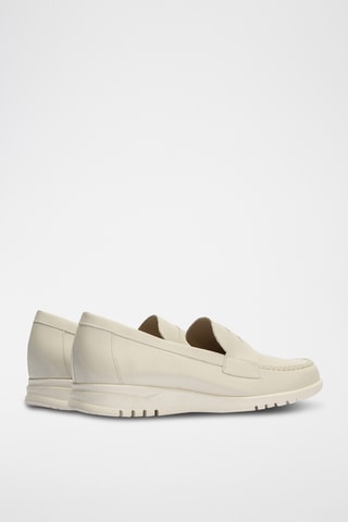 Mocassins en cuir nappa - Ecru