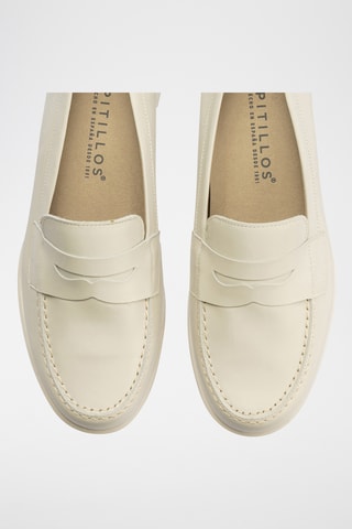 Mocassins en cuir nappa - Ecru