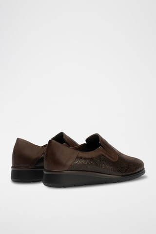 Slip-on in pelle nappa - Marrone