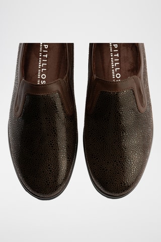 Slip-on in pelle nappa - Marrone