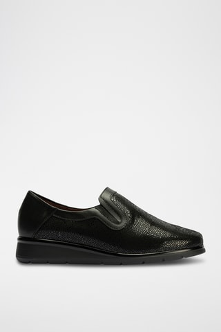 Slip-on in pelle nappa - Nero