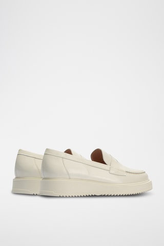 Mocassins en cuir verni - Blanc