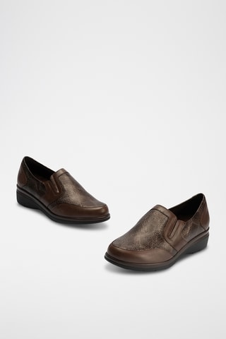 Mocassini in pelle - Marrone