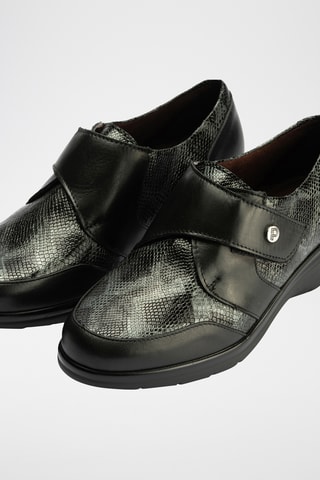 Stringate in pelle - Nero