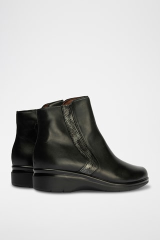 Bottines en cuir - Noir