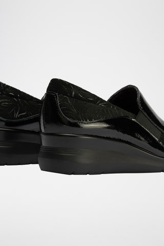 Mocassini in pelle verniciata - Nero