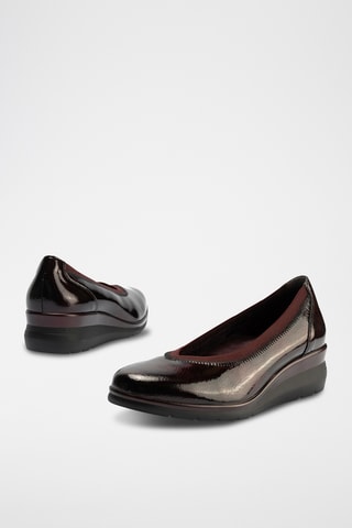 Ballerine in pelle verniciata - Bordeaux