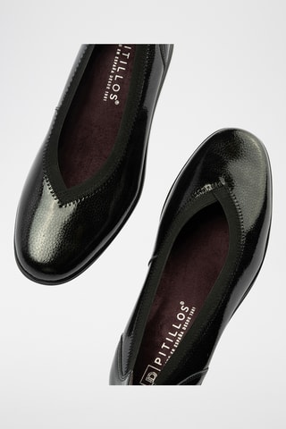 Ballerine in pelle verniciata - Nero