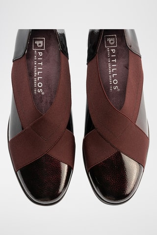 Slip-on in pelle verniciata - Bordeaux