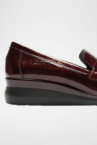 Mocassini in pelle verniciata - Bordeaux