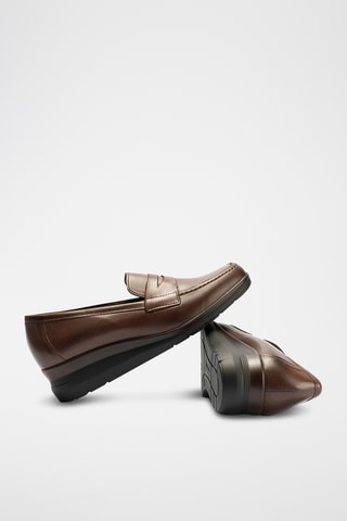 Mocassini in pelle - Marrone