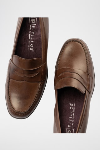 Mocassini in pelle - Marrone