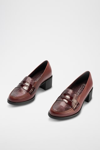 Escarpins en cuir - Bordeaux