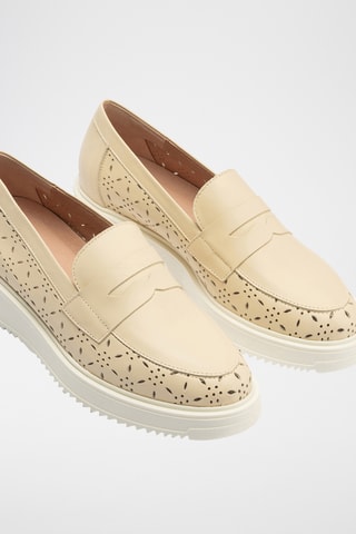 Mocassini in pelle nappa - Beige