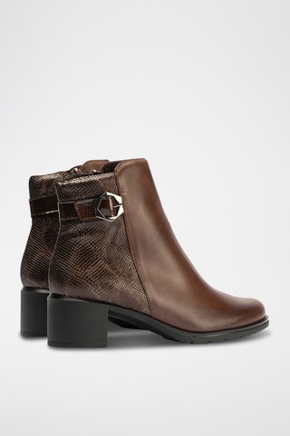 Bottines en cuir - Marron