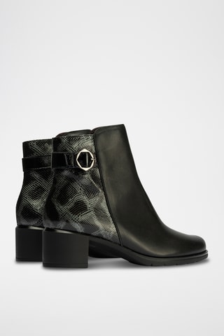 Bottines en cuir - Noir