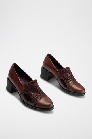 Escarpins en cuir nappa - Bordeaux