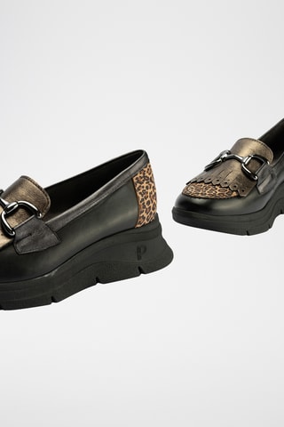 Mocassins em couro envernizado - Preto