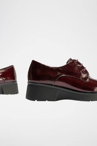 Stringate in pelle verniciata - Bordeaux