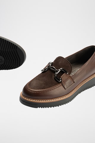 Mocassini in pelle - Marrone