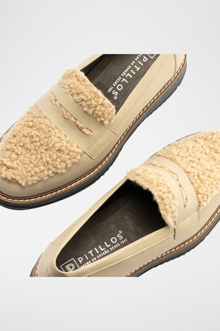 Mocassini in pelle nappa - Beige