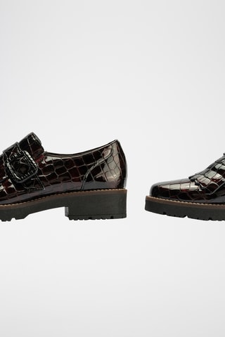 Mocassini in pelle verniciata - Bordeaux