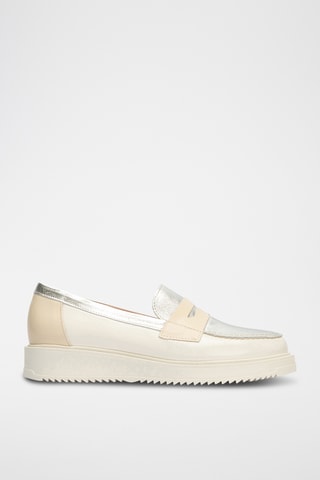 Mocassins en cuir - Blanc