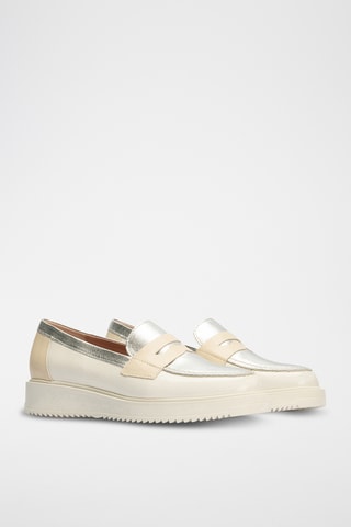 Mocassins en cuir - Blanc