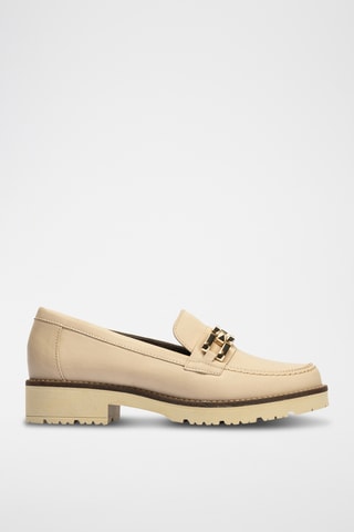 Mocassini in pelle nappa - Beige