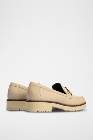 Mocassini in pelle nappa - Beige