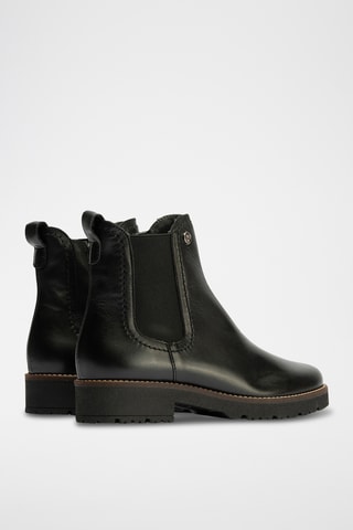 Bottines en cuir nappa - Noir