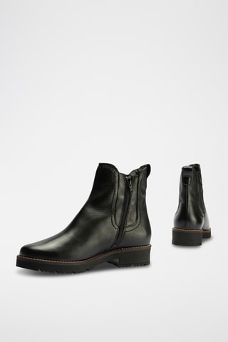 Bottines en cuir nappa - Noir