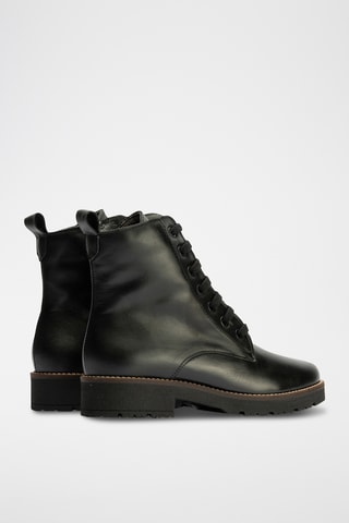 Bottines en cuir nappa - Noir