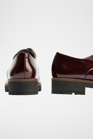 Stringate in pelle verniciata - Bordeaux